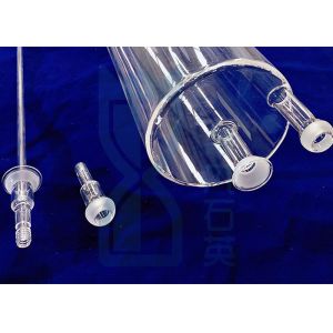 Furnace Quartz Tubing With Large Quartz Flanges And Quartz Joints
