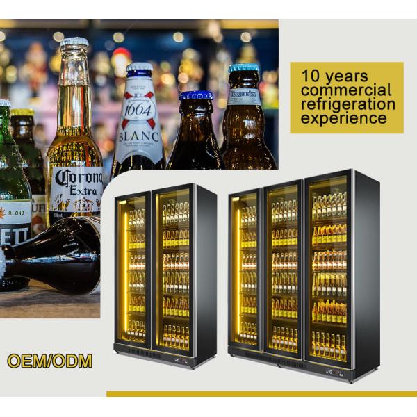 Commercial Bar 3 Glass Doors Upright Display Fridge