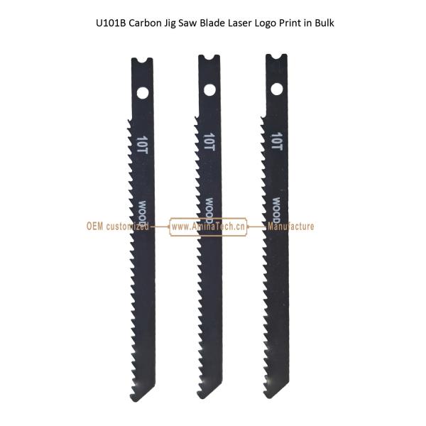U101B Carbon Steel Jig Saw Blade Laser Logo Print in Bulk size:100mmx8x10T, Cutting Wood,,Reciprocating Saw Blade
