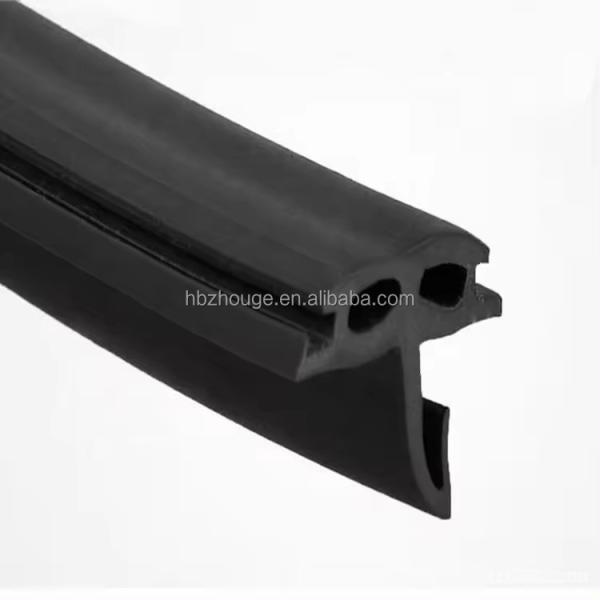 Black Waterproof Epdm Rubber Draught Seal Weather Strip For Shower Door