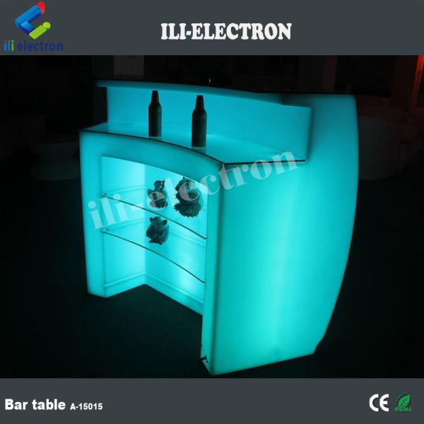 Customized LED Round Bar Counter Illuminated IP65 Water Resistant