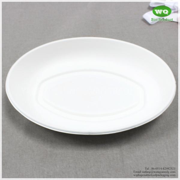 900ml Sugarcane Pulp Oval Bowl- sustainable Microwave safe Biodegradable Food Container-eco friendly Catering Supplies