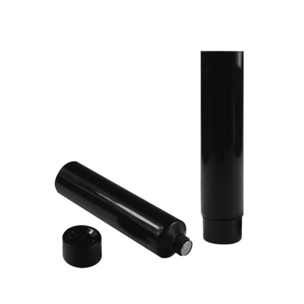 Custom Printed LOGO Empty Tube Cosmetic Black White Skin Care Oil Lotion Matte Transparent Plastic Tube 60ml80ml100ml120