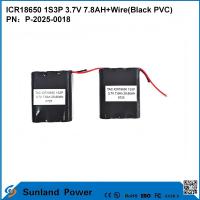 BATERÍA ICR18650 1S3P 3.7V 7.8AH+CABLE (PVC NEGRO)