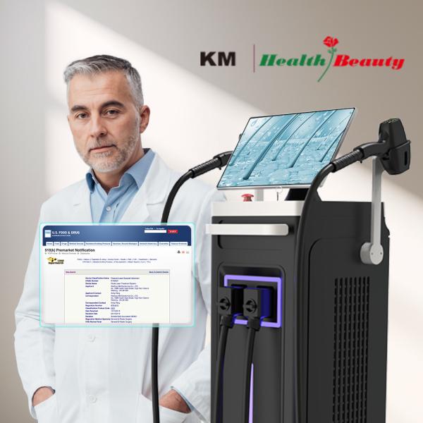808nm Salão de spa de uso comercial Dispositivo de remoção de pelos a laser com temperatura ultra baixa