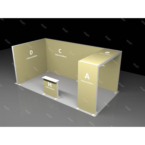 Alumuinum Backlit SEG Light Box 10x20 Trade Show Booth Display