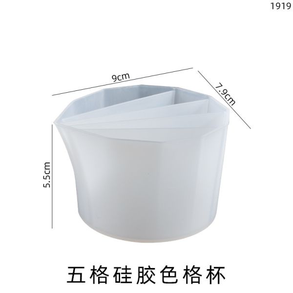 DIY crystal dropper silicone color mixing cup, mixed color matching cup, silicone mold
