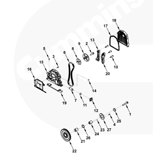Cummins Diesel Engine Parts Cummins ISF Gear Housing Seal 5263530