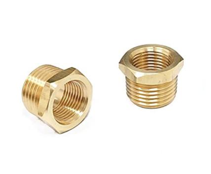 NPT Threaded Hex Bushing Brass Tube Fitting Anti Corrosion