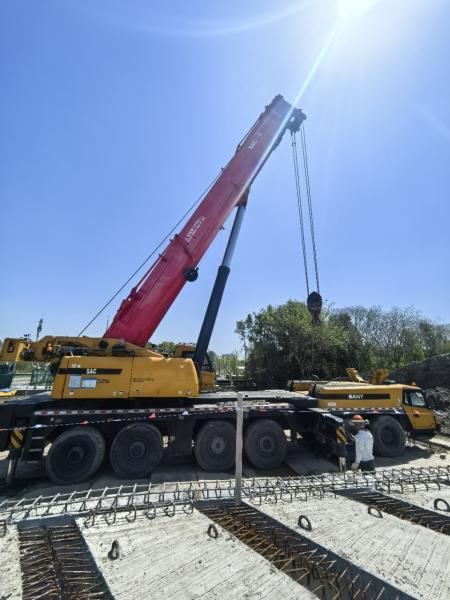 2018 Sany Used SAC3000 Crane Features An 80m Boom, A 42m Jib, And A 100-Ton Counterweight. It'S In Excellent Working Condition.