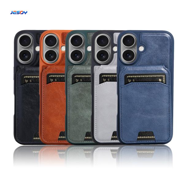 Luxury Leather Phone Wallet Case Magnetic Phone Cases With Card Holder