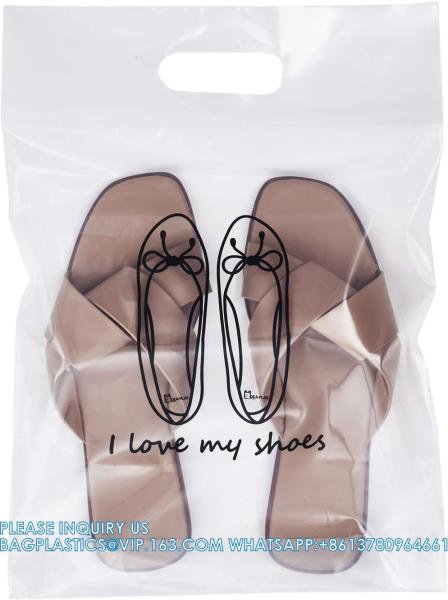 Zipper Storage Bags Plastic Zipper Bags Transparent Zip Plastic Bags Expandable Bottom Bag With Carry Handle