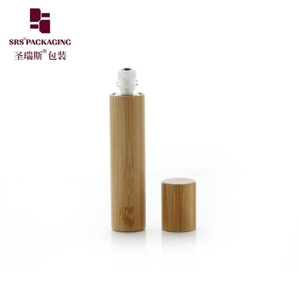 Empty Bamboo Roller Bottle 8ml For Essential Oil Packaging