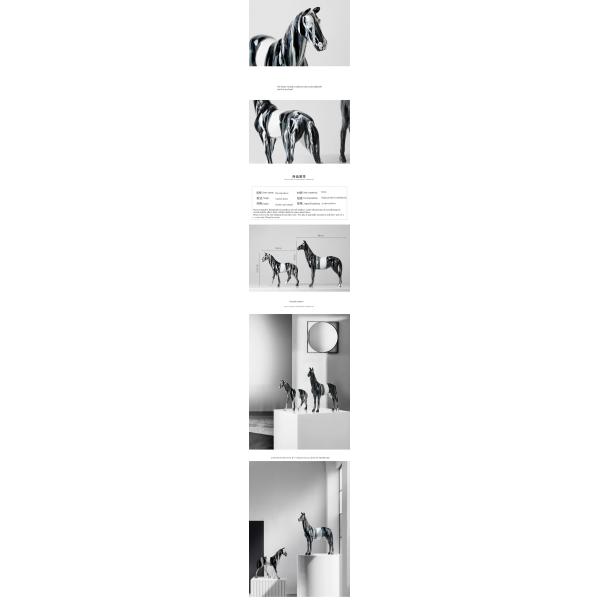 Nordic Resin Animal Craft Sculptures Art Deco Design for Customized Office Decoration
