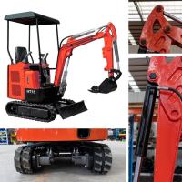 1.5 tonnes Mini Excavateur à rampe robuste Moteur importé