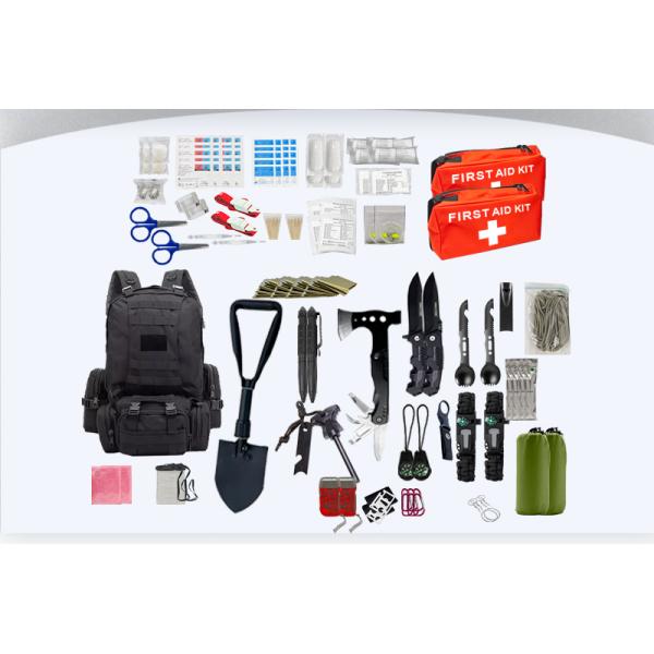 55X27X8cm  Disaster Survival Kit Black Adventure Essentials Survival Kit Equipment