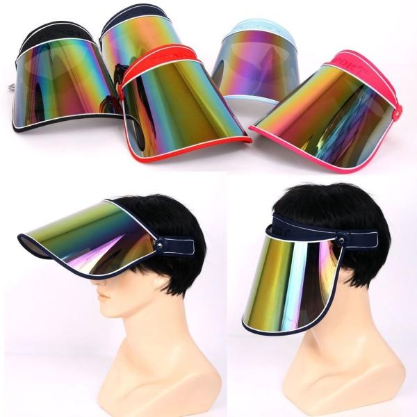 Unisex Sun Visor Hat Golf UV Protection Outdoor Stretch Poker 80's Rave Headband