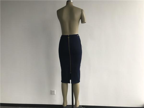 Ginger Mary Ladies Pencil Skirts , Zip Through Pristine Wash Stretch Pencil Skirt TW82591