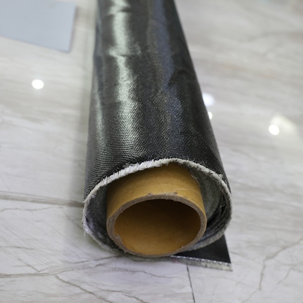 Alkali Free Steel Wire Graphene Silicone Coated Fiberglass Fabric Excellent Fire Retardant Heat Insulation