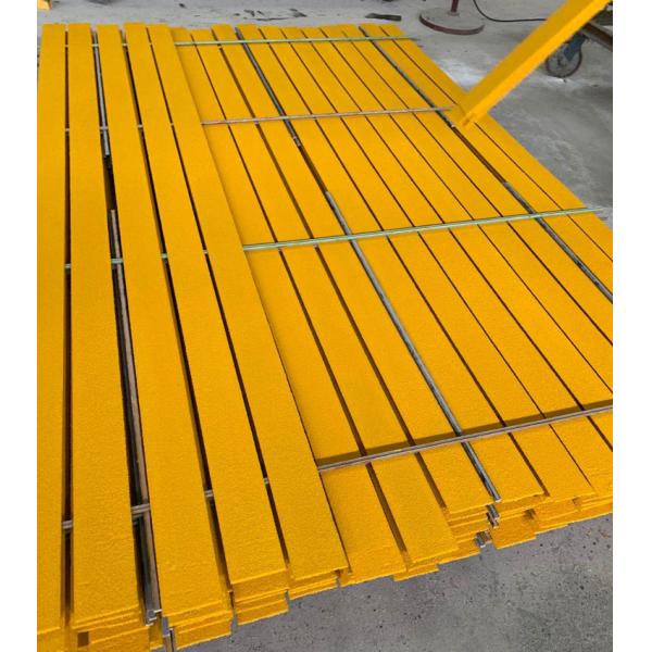 Cutting Processing Service 50mm 90mm 100mm Wide Antislip FRP Fiberglass Decking Strip
