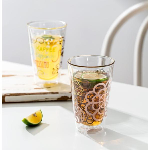 9oz Clear Double Wall Borosilicate Glass Tumbler Coffee Cup 260ml Mouth Blown