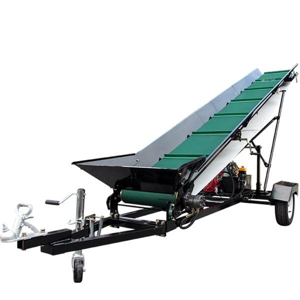 Firewood Conveyor Belt Elevator Hydraulic Moveable Lifter 6.5HP