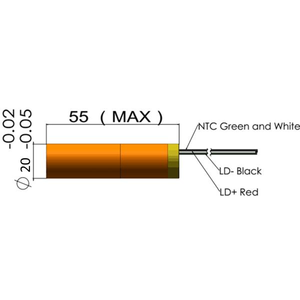 1.8W Output Power 545nm 555nm Diode Pumped All-Solid-State DPSS Laser for Biological and Medical Equipment