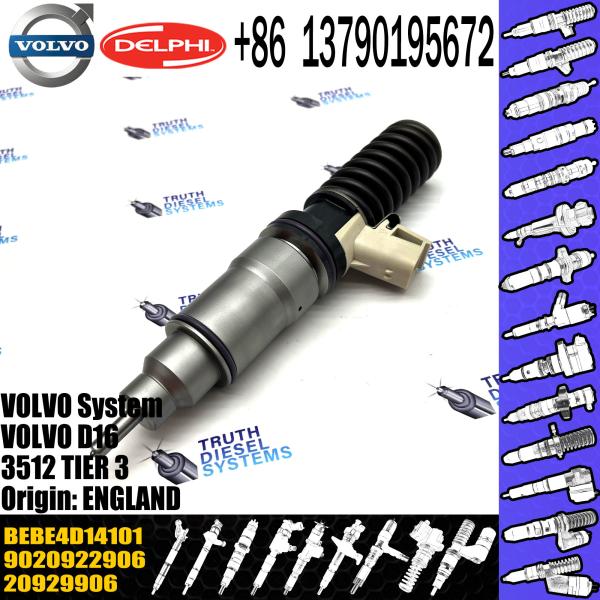 Injetor de combustível diesel novo 20929906 20780666 BEBE4D14101 20929906 para VOL Del-phy D12 D16 A40E BEBE4D14101