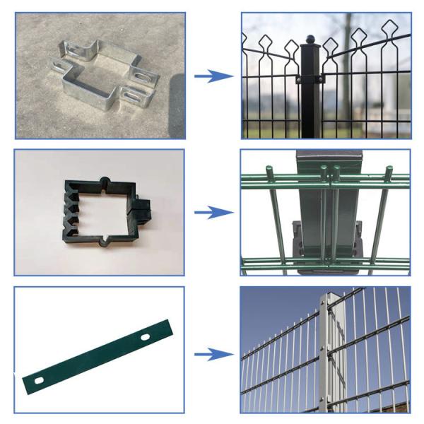 Galvanised Weld Mesh Fence Panels Low Carbon Iron Wire Gauge 2.0mm-8.0mm