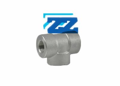 1 / 8  BSPT Steel Pipe Tee 6000 # ASTM A694 F65 Carbon Steel Pipe Fittings BS 3799