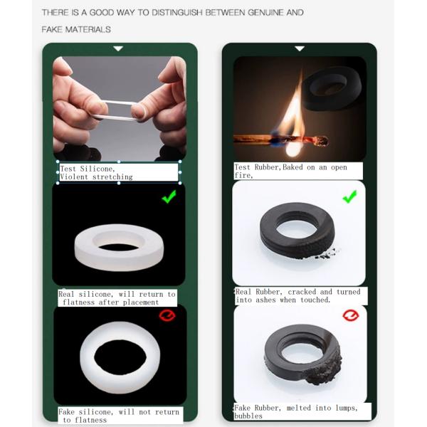 Quality Gaskets White Rubber Gaskets Silicone Rubber Gasket For kitchen Appliance And Faucets