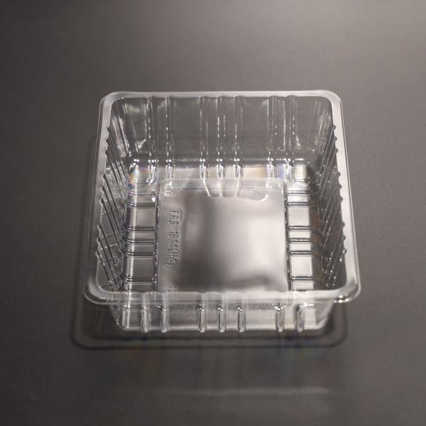 Safe Clear Plastic Rectangular Food Tray Eco Friendly Multipurpose Microwave Safe