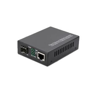 10/100/1000M Convertidor de mídia de modo único LC Transceptor de fibra óptica