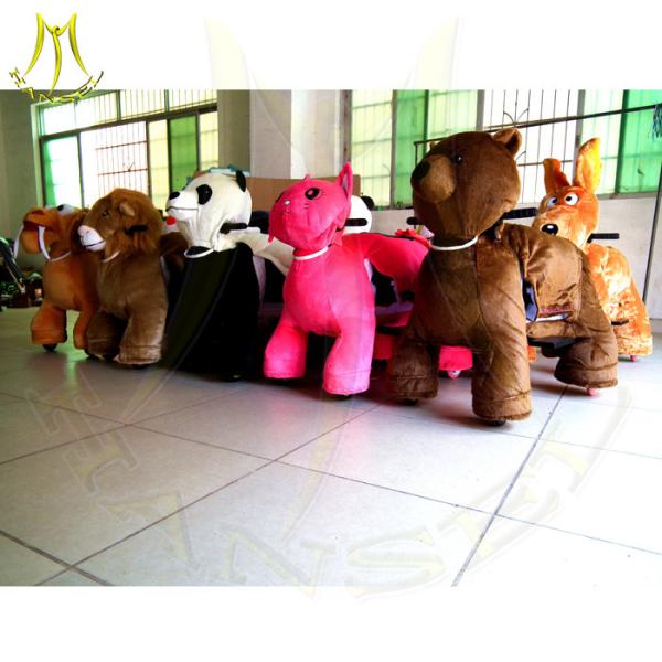 Hansel battery coin operated  electric riding animal 4 wheels bikes children moving ride indoor amusement park equipment