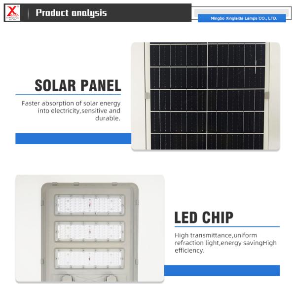 IP66 Waterproof Aluminum 300w 400w 500w Solar Led Street Lamp for Lighting Solutions