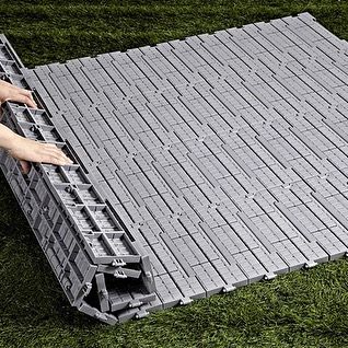 Fireproof Weather Resistant Interlocking Portable Event Flooring for Turf Protection