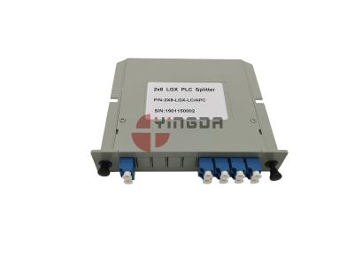 8 Port Plastic Fiber Optic PLC Splitter LGX Cassette Module ABS SC LC Connector