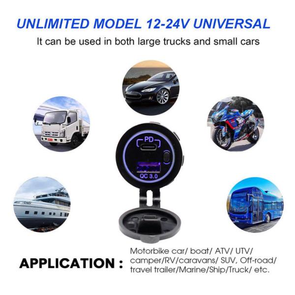 Chargeur rapide pour voiture de 12 volts