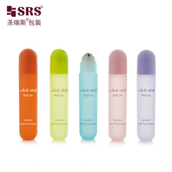 RPPG Dome Cap With Rope Plastic Roller Ball Bottle For Antiperspirant