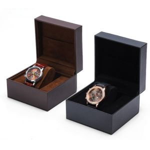 Personalized Leather Watch Display Case Waterproof Luxury Leather Watch Box