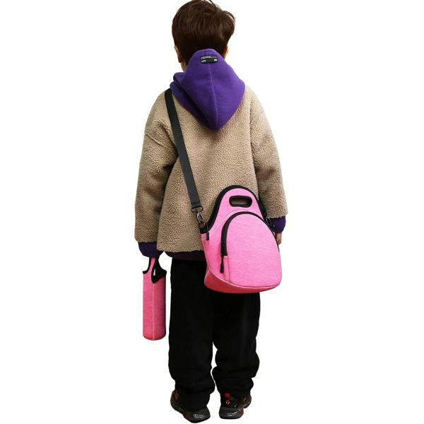 12.6x6.3x12.6 inches Insulated Thermal Lunch Box Tote Bag for Student School Neoprene