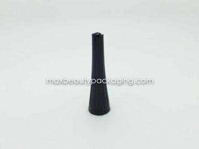 N1001B concial nail polish cap nail polish packaging plastic cap shiny black injection cap uv coating available