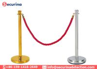 Linha poste da segurança da corda de Polo que Cording fora do enfileiramento clássico superior do aeroporto da bola da barreira da fila