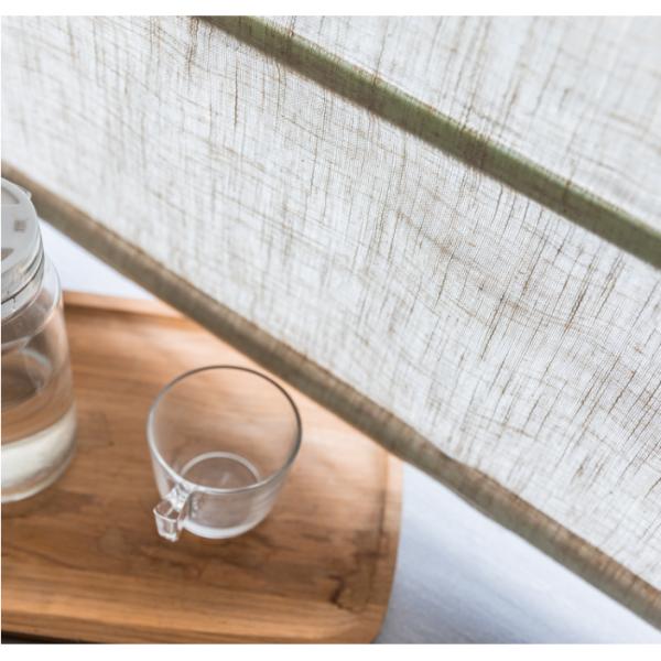 Europe Japan new China style white Plain linen curtain Roman blind for bedroom living reading dinning room balcony