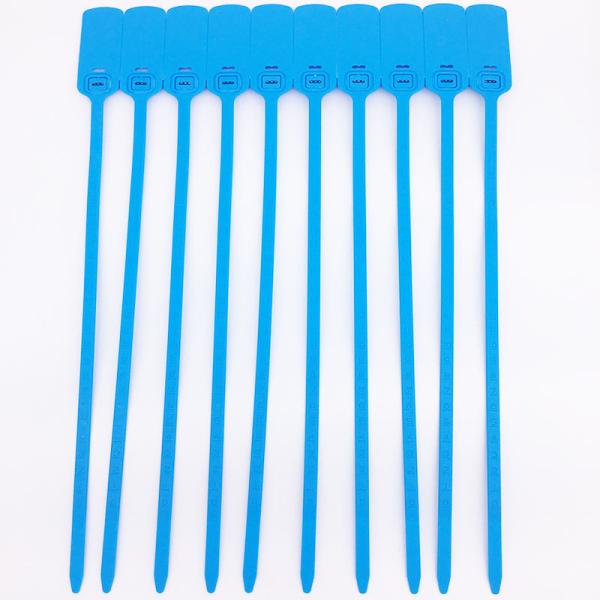 Disposable Plastic Tamper Proof Self Seal Lock Customized Logo Plastic Strip Seals Plastic Seal 30cm For Bank