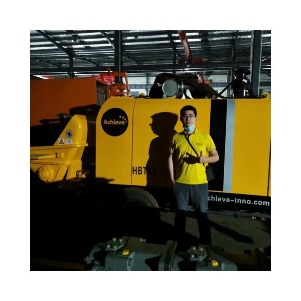 A bomba concreta NOVA de HBT40.10.60RS fixou o reboque móvel 40m3/H 4500kg