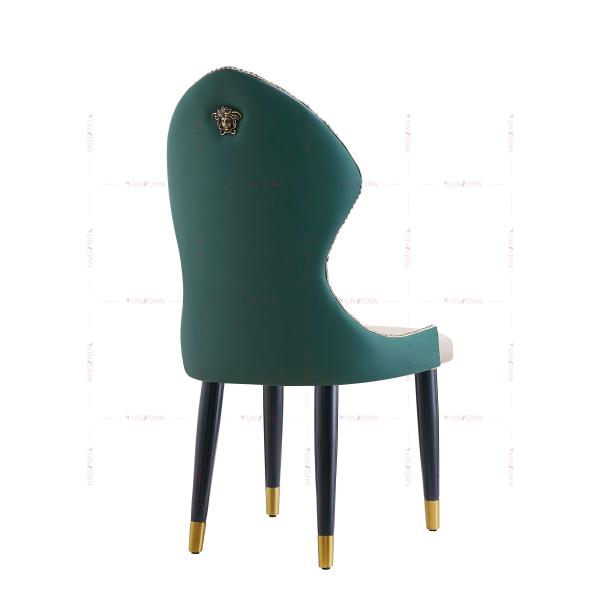 Piernas de acero inoxidables del diseño de lujo de la tela de YUNZONN que cenan la silla