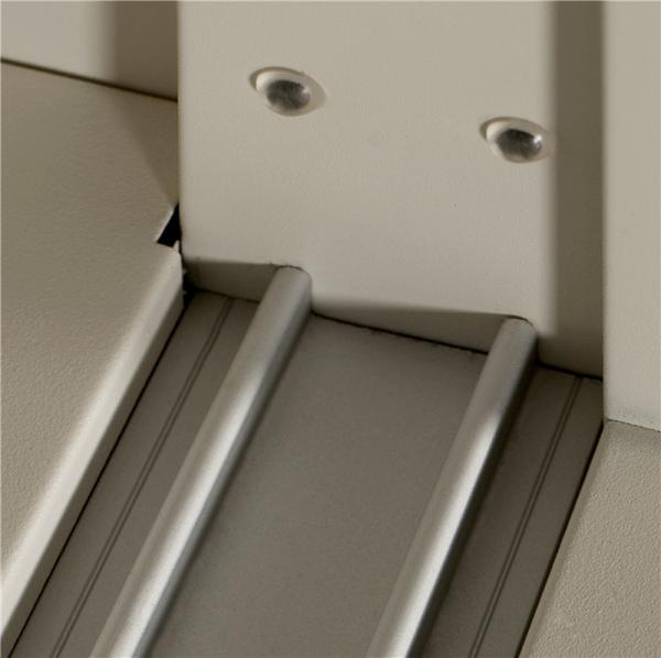 Bedroom Sliding Glass Cabinets Fast Assembly Two Doors Steel Storage Cupboard