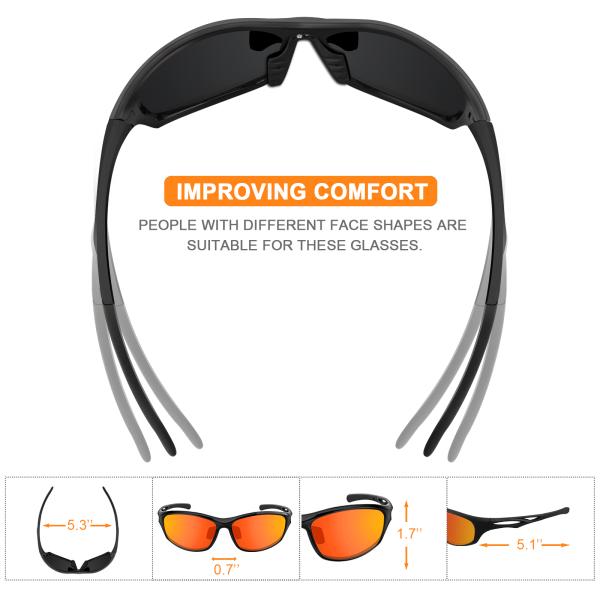 Доказательство обломка поляризовывало покрытие UV400 солнечных очков 100% спорт