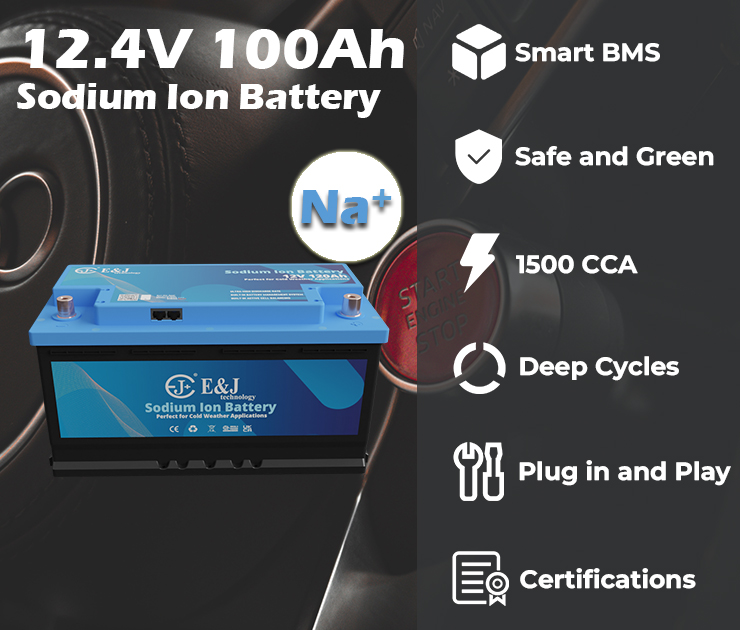EJ EJ12120SODIUM Prismatic Sodium Air Battery 12V 120Ah 1896Wh Sodium Ion EV Battery